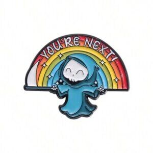 Enamel Pin Next Rainbow Humorous Brooches Lapel Badge Backpack Clothes Pin